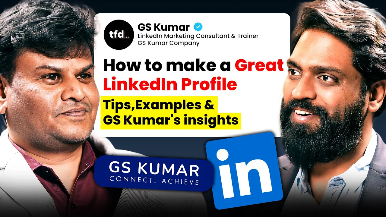 LinkedIn Marketing Secrets | GS Kumar’s Strategy | The Founder’s Dream